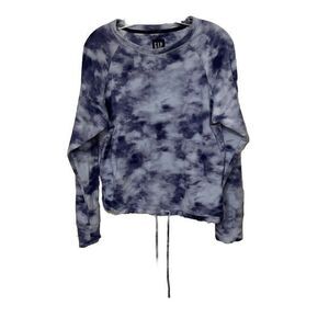 GAP Blue Tie Dye Sweatshirt Womens Size Medium Athleisure Loungewear